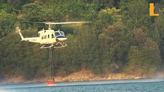 Helicopter crash with electric cables Portugal Gerês 21.06.2017