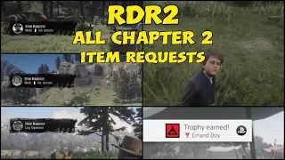 Rdr2 Item requests All Chapter 2 items Locations-Errand boy Trophy -Hosea book,fountain pen,thimble
