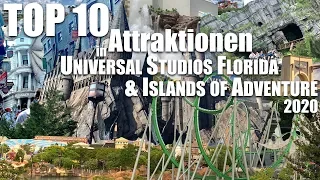 TOP 10 BEST Rides & Attractions at Universal Orlando Resort 2020 | English Subtitles