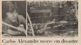 Matérias sobre a morte e velório do cantor Carlos Alexandre