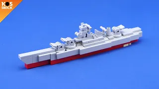 Lego USS Missouri BB-63 WW2 Military Battleship - (Tutorial)