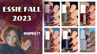 ESSIE FALL 2023 NAIL POLISH COLLECTION| LOTS OF COMPARISONS!