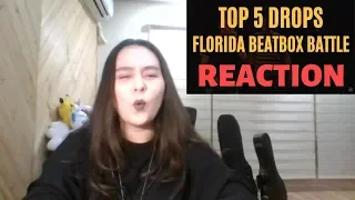 TOP 5 DROPS || FLORIDA BEATBOX BATTLE - REACTION
