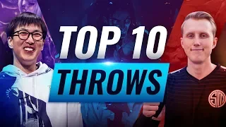 Top 10 BIGGEST THROWS in League of Legends History