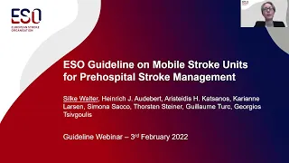 ESO Guideline on Mobile Stroke Units for Prehospital Stroke Management