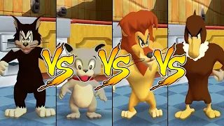 Tom and Jerry in War of the Whiskers Butch Vs Tyke Vs Eagle Vs Lion (Master Difficulty)