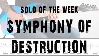 Solo Of The Week: 12 Megadeth - Symphony of Destruction tab