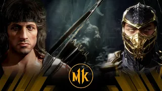 Mortal Kombat 11 - Rambo Vs Scorpion (Very Hard)