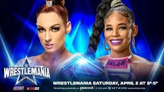 WWE - Becky Lynch vs Bianca Belair - Wrestlemania 38 Full Match Gameplay - WWE 2K22