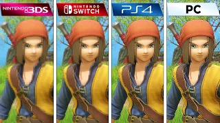 Dragon Quest XI (2017) 3DS vs Switch vs PS4 vs PC (Graphics Comparison)