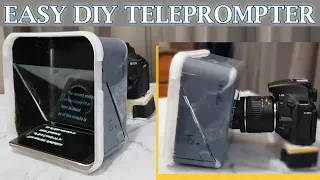 Tutorial: DIY teleprompter for smartphone using a 2-litre plastic ice cream container