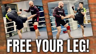 How to free your leg when your kicks get caught in Muay Thai & MMA