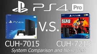 PS4 Pro CUH-7015 vs CUH-7215 Model Comparison and Noise Test