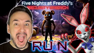 ПАПА РОБ ИГРАЕТ ВО FNAF SECURITY BREACH: RUIN! Я СТАЛ ВЭННИ?