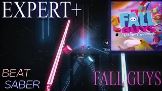 Playing Fall Guys in Beat Saber