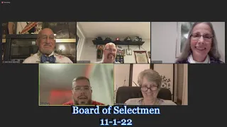 Wareham Board of Selectmen Meeting 11-1-22