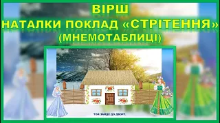 СТРІТЕННЯ. ВІРШ НАТАЛКИ ПОКЛАД. МНЕМОТАБЛИЦІ. НА ДОПОМОГУ ВИХОВАТЕЛЮ.