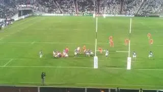 Rugby ● Georgia ❶❻ - ❶❺ Samoa ● M. Sharikadze try
