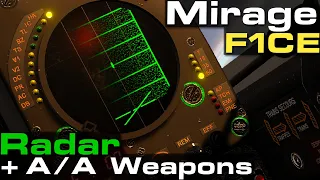 DCS: Mirage F1ce Radar + A/A Weapons Tutorial