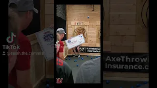 Who remembers this from the WATL US Open 2019?  #axethrowing #espn  #giantcheck #stressball #watl