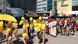 Праздничное шествие. Svētku gājiens. (Праздник города, Даугавпилс 2019)