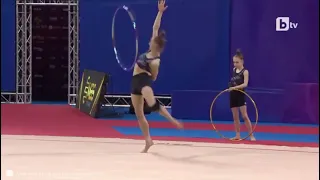 Boryana Kaleyn hoop podium training WC Sofia 2022