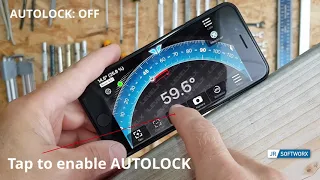 Tutorial Autolock - iOS and Android 360 degree Clinometer, Spirit Level, Protractor, Bubble Level