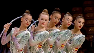 Spain (ESP) - Senior RGG 5 Hoops Finals  ✨💛✨ EUROPEAN RHYTHMIC CHAMPIONSHIPS 2022 - 33,250