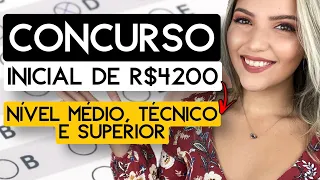 CONCURSO NÍVEL MÉDIO, TÉCNICO e SUPERIOR com SALÁRIOS INICIAIS de ATÉ R$4200 | Mari Rel