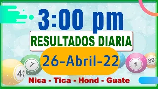 3 PM Sorteo Loto Diaria Nicaragua │ 26 Abril de 2022