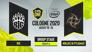 CS:GO - BIG vs. Ninjas in Pyjamas [Nuke] Map 2 - ESL One Cologne 2020 - Group B - EU