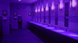 ariana grande - positions, but you're in a bathroom during a party + everything is in slow motion