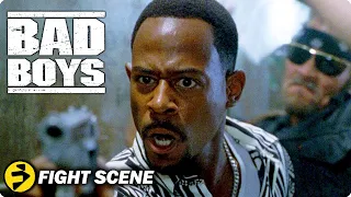 BAD BOYS | Bathroom Brawl Scene | Will Smith, Martin Lawrence | FilmIsNow Action