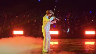 240420 | Zhang Hao (ZB1) - Rewrite The Stars Violin Cover | Music Bank in Antwerp [FANCAM] [4K]