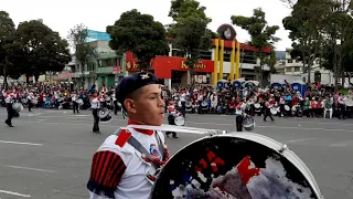 UNIDAD EDUCATIVA "JUAN MONTALVO"|Desfile RONDA QUITEÑA SUR 2019|Banda de Guerra