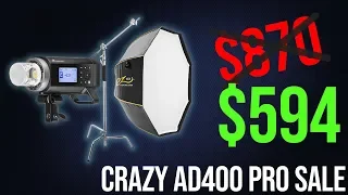 Massive Discount on the Flashpoint Xplor 400 Pro ( Godox AD400 Pro )