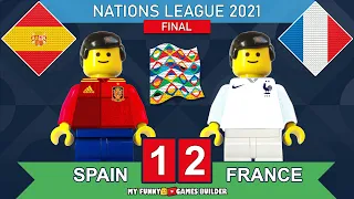 Spain vs France 1-2 • Final Nations League 2021 • All Goals & Extended Highlights Lego Football