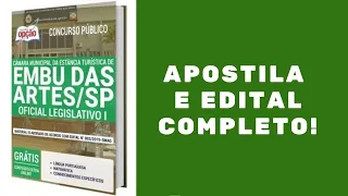 Concurso Câmara de Embu das Artes 2020 OFICIAL LEGISLATIVO I Apostila e Edital