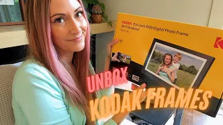 11.6 Inch Kodak Digital Photo Frame Unboxing & Reviewing, WIFI enabled with 32GB storage