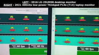 Ghosting on Thinkpad 400 nits low-power screen