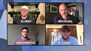 JJ & TJ Watt Hilariously Explain Why Derek Watt Doesn’t Go By “DJ”  | The Rich Eisen Show | 5/20/20