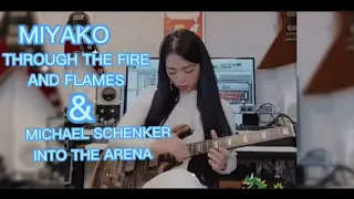 MIYAKO [LOVEBITES] -THROUGH THE FIRE AND FLAMES AND MICHAEL SCHENKER INTO THE ARENA REACTION #guitar