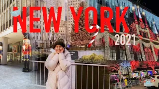 НЬЮ-ЙОРК 2021 в ПАНДЕМИЮ|NEW 2021 YEAR IN NEW YORK|Рождественский Нью-Йорк|Путешествие в коронавирус