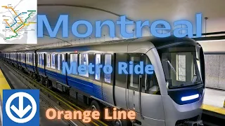 Montreal Metro Ride / Montreal metro Orange Line / Cote Vertu to Lionel Groulx