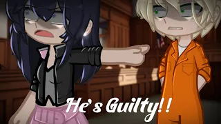 🔥💢He’s guilty!!//[🐞MLB🐈‍⬛] Gacha Club meme// 🔪Yandere Adrien AU🔪//Warning⚠️: blood🩸