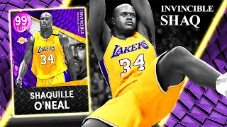 INVINCIBLE SHAQ GAMEPLAY! ALL 99 STATS HAS MADE THIS CARD A MAJOR PROBLEM! NBA 2k22 MyTEAM