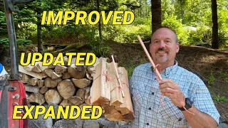 Updated: How to make firewood bundles with two cents of twine and a stick.