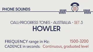Howler / Off-the-hook tone (Australia). Call-progress tones. Phone sounds. Sound effects. SFX
