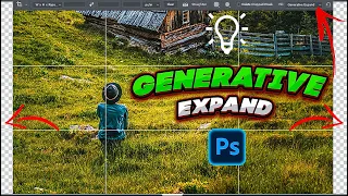 Генеративная заливка в фотошопе и генерация расширения | generative expand