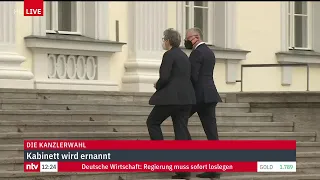 LIVE: Bundespräsident Steinmeier ernennt die neuen Bundesminister